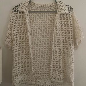 Vintage Crochet Button-up